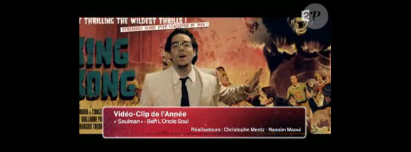 Ben l'oncle soul est nommé pour le clip de Soulman dans la catégorie Vidéo-clip de l'année, lors de la seconde moitié des Victoires de la Musique 2011, mardi 1er mars sur France 2.