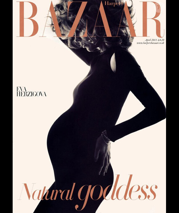 Eva Herzigova en couverture du magazine Harper's Bazaar UK