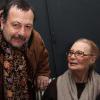 Michèle Morgan fête ses 91 ans à Paris le 1er mars 2011. Ici aux côtés de Henry-Jean Servant