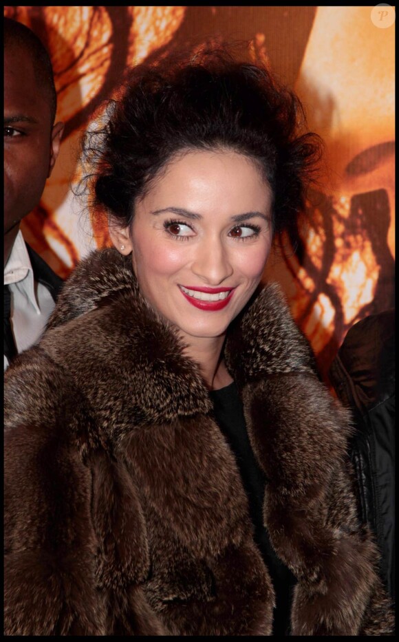 Rachida Brakni lors de l'avant-première de La ligne droite, qui s'est tenue au Gaumont Opéra, à Paris, le 3 mars 2011.