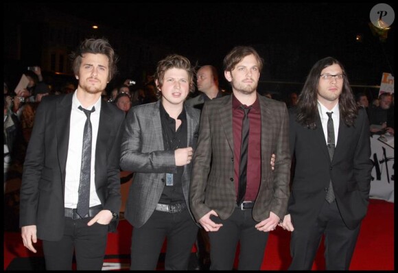 Le groupe Kings of Leon, à Londres le 18 février 2009. Matthew Followill, bientôt papa, est le deuxième (en partant de la gauche) sur cette photo.