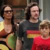 Barbara Feltus, son fils Elias et son mari Arne Quinze passent la journée ensemble lors de leurs vacances à Miami, le 6 mars 2011.