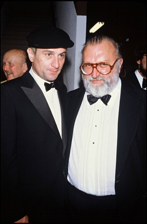 Robert de Niro et Sergio Leone, en 1984.