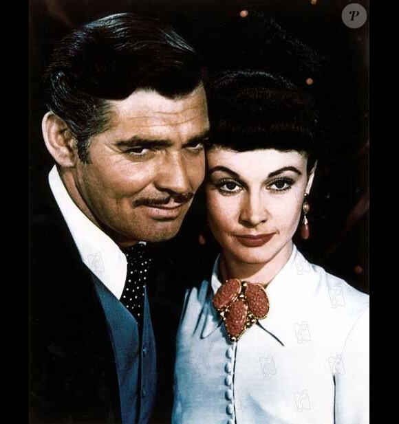Clark Gable et Vivien Leigh dans Autant en emporte le vent