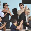 Tom Cruise et Victoria Beckham soutiennent David Beckham lors d'un match des LA Galaxy, en juillet 2009.