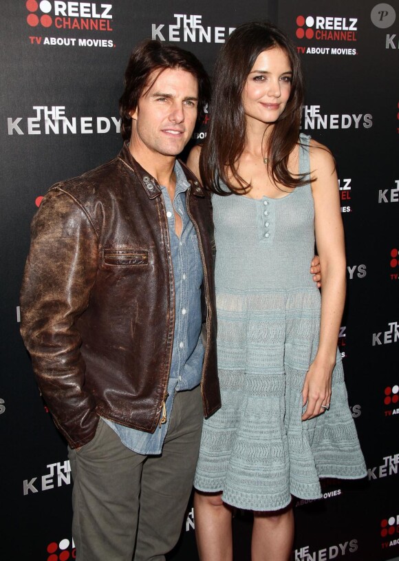 Katie Holmes et Tom Cruise à la première de The Kennedys, en mars 2011.