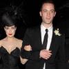 Dita Von Teese et Louis-Marie de Castelbajac au Château Marmont à Los Angeles pour la soirée d'inauguration de la boutique Vivienne Westwood