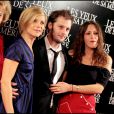 Marina Fois, Nicolas Duvauchelle, Karole Rocher lors de la première du film Les Yeux de sa mère à Paris en mars 2011  