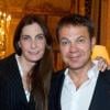 Le docteur Bertrand Mattéoli et son épouse Francisca lors de la soirée au profit de l'Association Chirurgie Plus (AC+) à l'Hôtel Le Meurice le dimanche 4 avril 2011 à Paris