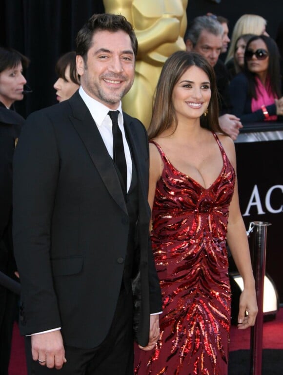 Penélope Cruz et Javier Bardem lors des Oscars en février 2011