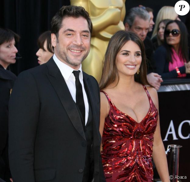 Penélope Cruz et Javier Bardem lors des Oscars en février 2011