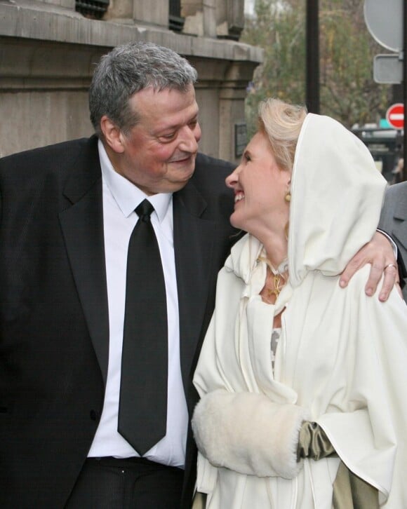 Guy Carlier et sa femme Joséphine (lors de leur mariage en 2006)