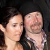 The Edge de U2 et sa femme Morleigh Steinberg, à Sao Paulo, le 10 avril 2011.