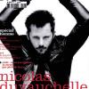 Nicolas Duvauchelle pose en couverture de Libération Next. Il porte un T-shirt en coton noir Majestic.