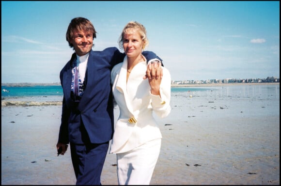 Mariage de Nicolas Hulot et Isabelle Patissier à Saint Malo en 1993