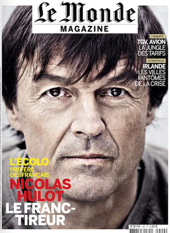 Nicolas Hulot en couverture du Monde Magazine