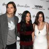 Demi Moore, Ashton Kutcher et Scout LaRue Willis participent à la soirée de lancement de la campagne Real men don't buy girls, jeudi 14 avril, à New York.