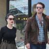 Dita Von Teese et son bien-aimé Louis-Marie de Castelbajac sortent du restaurant The Cube, à Los Angeles. Avril 2011