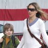 Sarah Jessica Parker emmène son fils James à l'école avant de prendre un petit déjeuner avec des amis à New York le 18 avril 2011