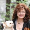 Susan Sarandon en plein tournage d'Arbitrage à New York, le 18 avril 2011