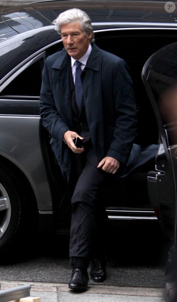 Richard Gere sur le tournage d'Arbitrage à New York le 11 avril 2011