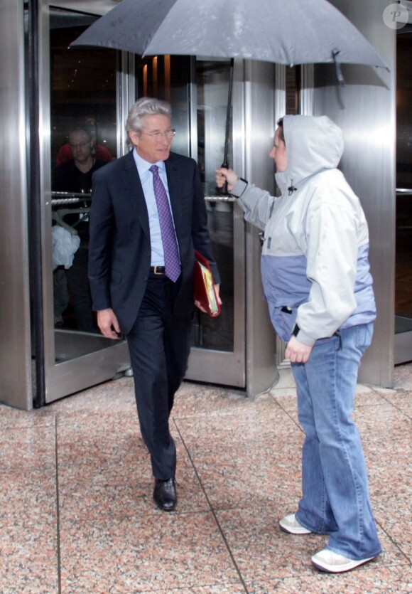 Richard Gere à New York le 12 avril 2011, pour le film Arbitrage