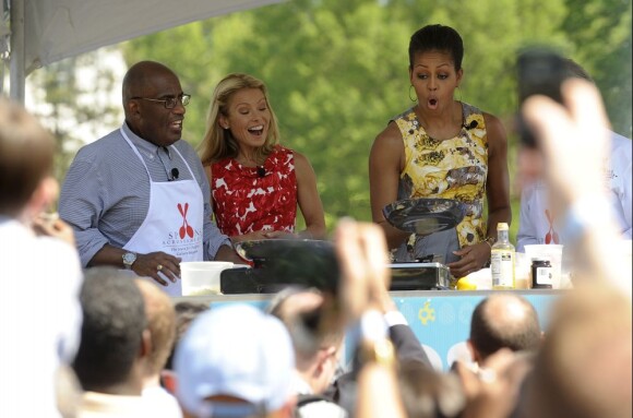 Fête de Pâques à la Maison Blanche, à Washington, le 25 avril 2011 - Ici Michelle Obama 