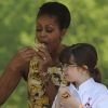 Fête de Pâques à la Maison Blanche, à Washington, le 25 avril 2011 - Ici Michelle Obama