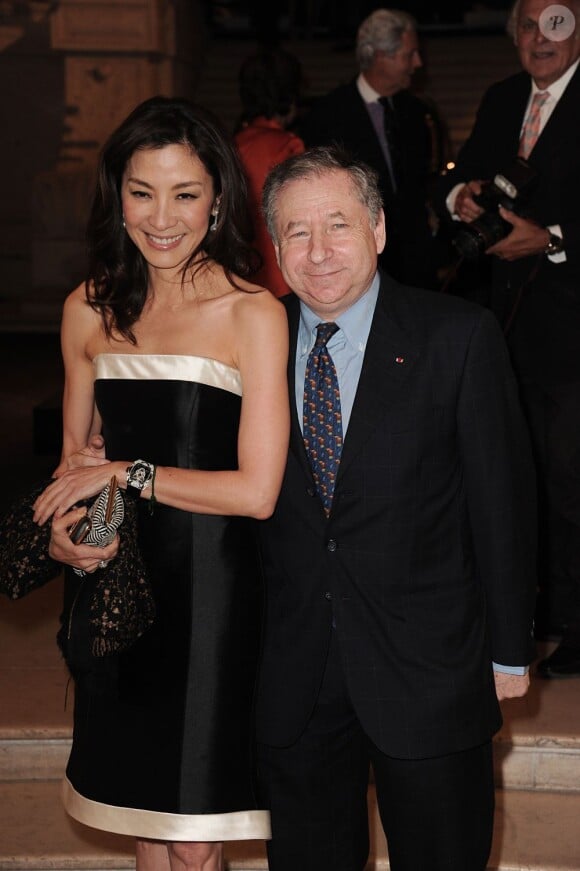 Michelle Yeoh et Jean Todt lors de la soirée Ralph Lauren le 27 avril 2011 à Paris