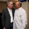 John McEnroe et Reggie Jackson lors de la journée de charité BTIG's, à New York, le 27 avril 2011