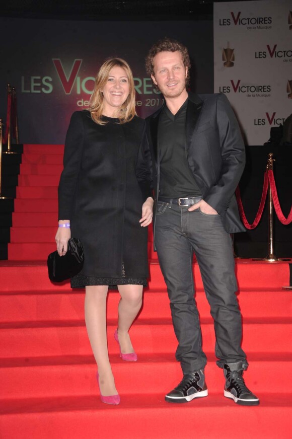 Sinclair et Amanda Sthers aux Victoires de la Musique, le 1er mars 2011.