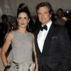 Colin Firth et son épouse lors du MET Ball organisé à New York le 2 mai 2011
