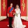 Clichés officiels de Kate et William, jeunes mariés. Le 29 avril 2011