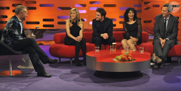 Reese Witherspoon et Robert Pattinson lors de l'enregistrement de l'émission The Graham Norton Show à Londres le 3 mai 2011