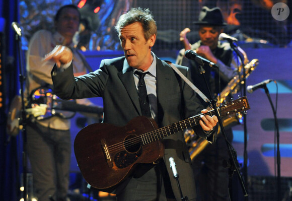 Hugh Laurie lors de l'enregistrement de l'émission The Graham Norton Show à Londres le 3 mai 2011