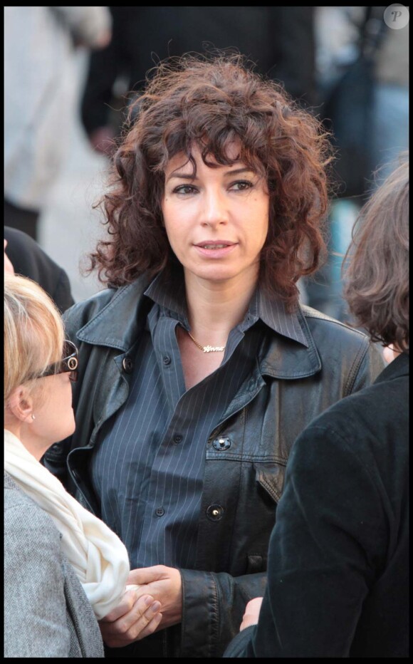Anne de Petrini assiste au dernier hommage rendu à Marie-France Pisier, en l'église Saint-Roch, à Paris, le 5 mai 2011.