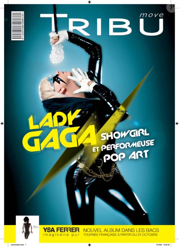Lady Gaga en couverture de Tribu Move, octobre 2008.