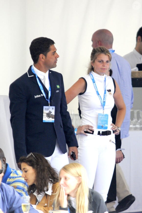 Athina Onassis et son mari Alvaro de Miranda Neto lors du Global Champions Tour 2011 qui se tient à Valence en Espagne. Le 6 mai 2011