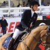 Charlotte Casiraghi particpe au Global Champions Tour 2011 sur le cheval Madison d'Olgy. Valence le 6 mai 2011