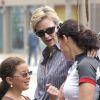 Janes Lynch, sa femme Lara Embry et sa belle-fille Haden Collette, à Los Angeles le 7 mai 2011