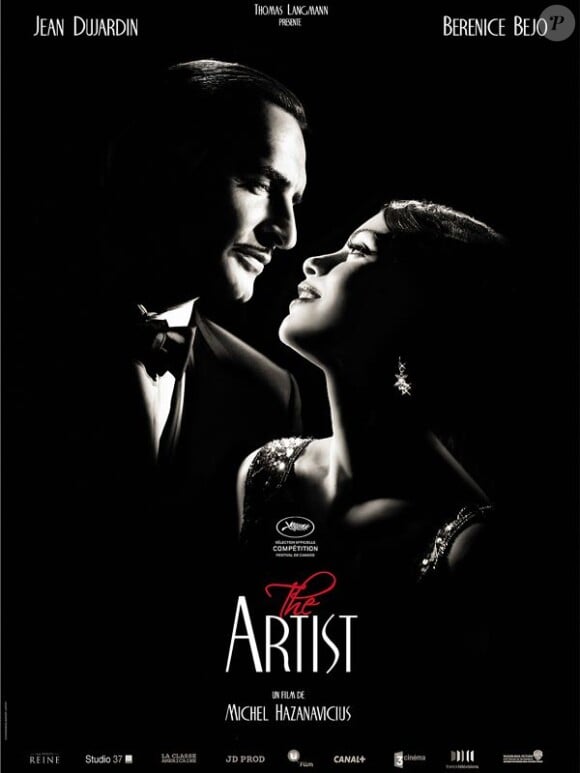L'affiche de The Artist, avec Jean Dujardin et Bérénice Béjo, qui est sélectionné au Festival de Cannes 2011