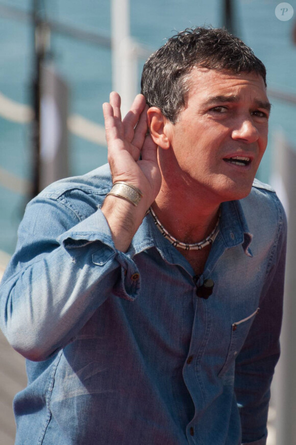 Antonio Banderas présente Le Chat Potté à Cannes le 11 mai 2011