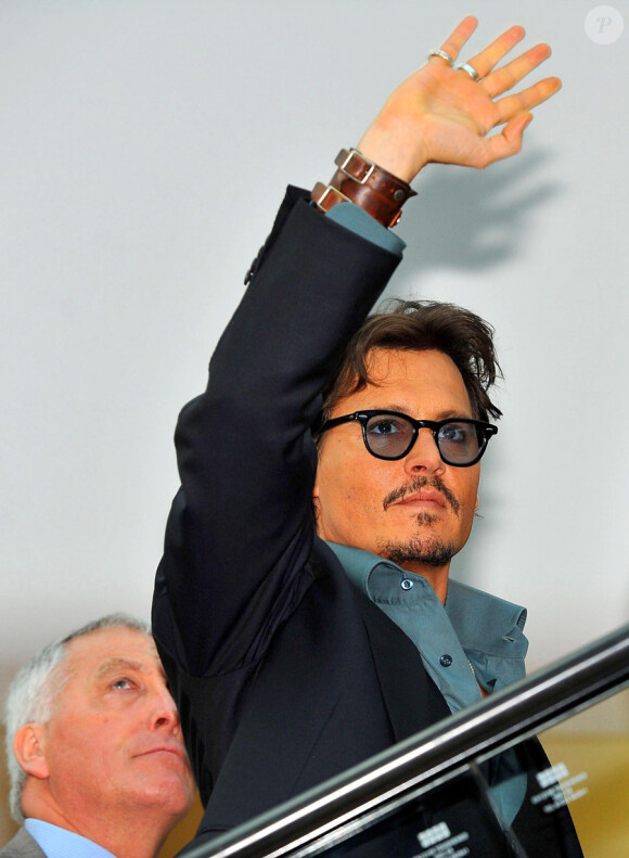 Johnny Depp lors de l'avant-première de Pirates des Caraïbes 4 - La Fontaine de Jouvence le 12 mai 2011