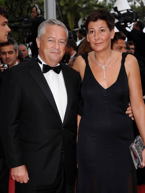 Jean-Marie Messier et sa femme à l'occasion de la présentation de Sleeping Beauty, dans le cadre du 64e Festival de Cannes, le 12 mai 2011.