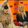 Lady Gaga et Gwyneth Paltrow sont invités du Graham Norton Show sur la BBC, émission enregistrée à Londres, le 12 mai 2011.