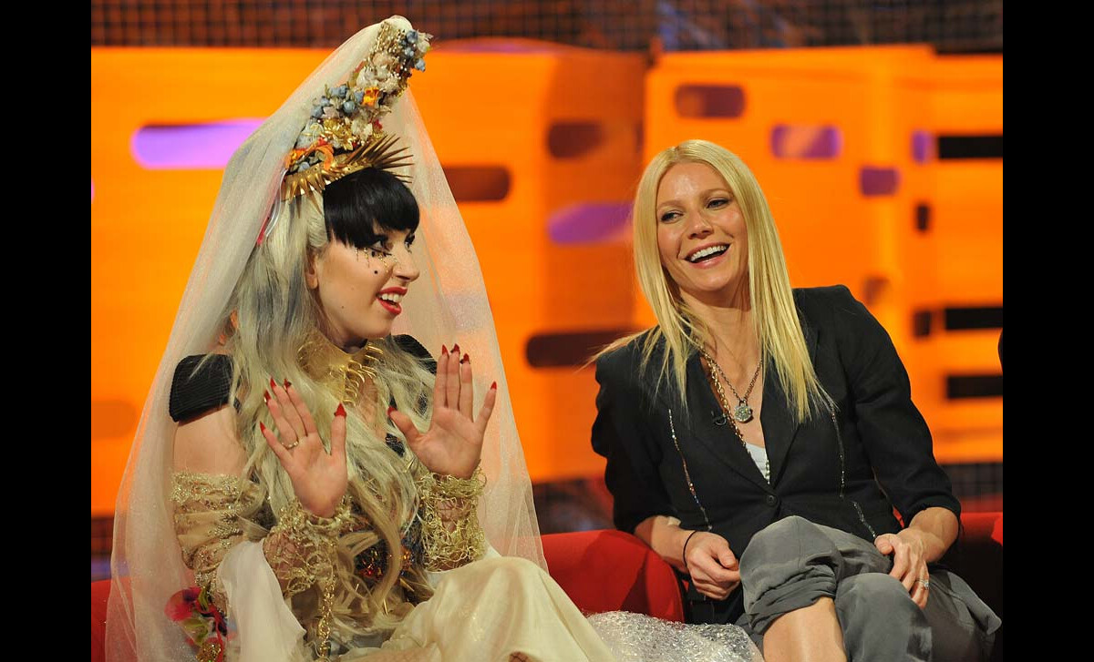 Photo : Lady Gaga et Gwyneth Paltrow sont invités du Graham Norton Show sur la BBC, émission ...