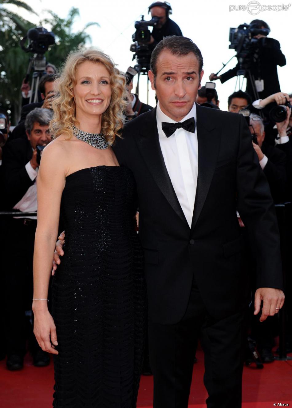 Alexandra Lamy et Jean Dujardin lors de la projection du ...
