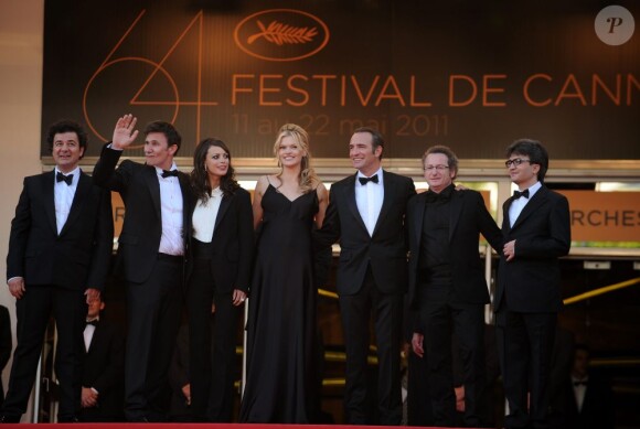 Le casting du film The Artist, de Michel Hazanavicius, le 15 mai 2011. 64e festival de Cannes