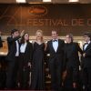 L'équipe du film The Artist, de Michel Hazanavicius, le 15 mai 2011. 64e festival de Cannes
