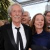 Jean Rochefort et sa femme Françoise Vidal lors de la projection du documentaire "Belmondo, itinéraire...", le 17 mai 2011, dans le cadre du 64e festival de Cannes.